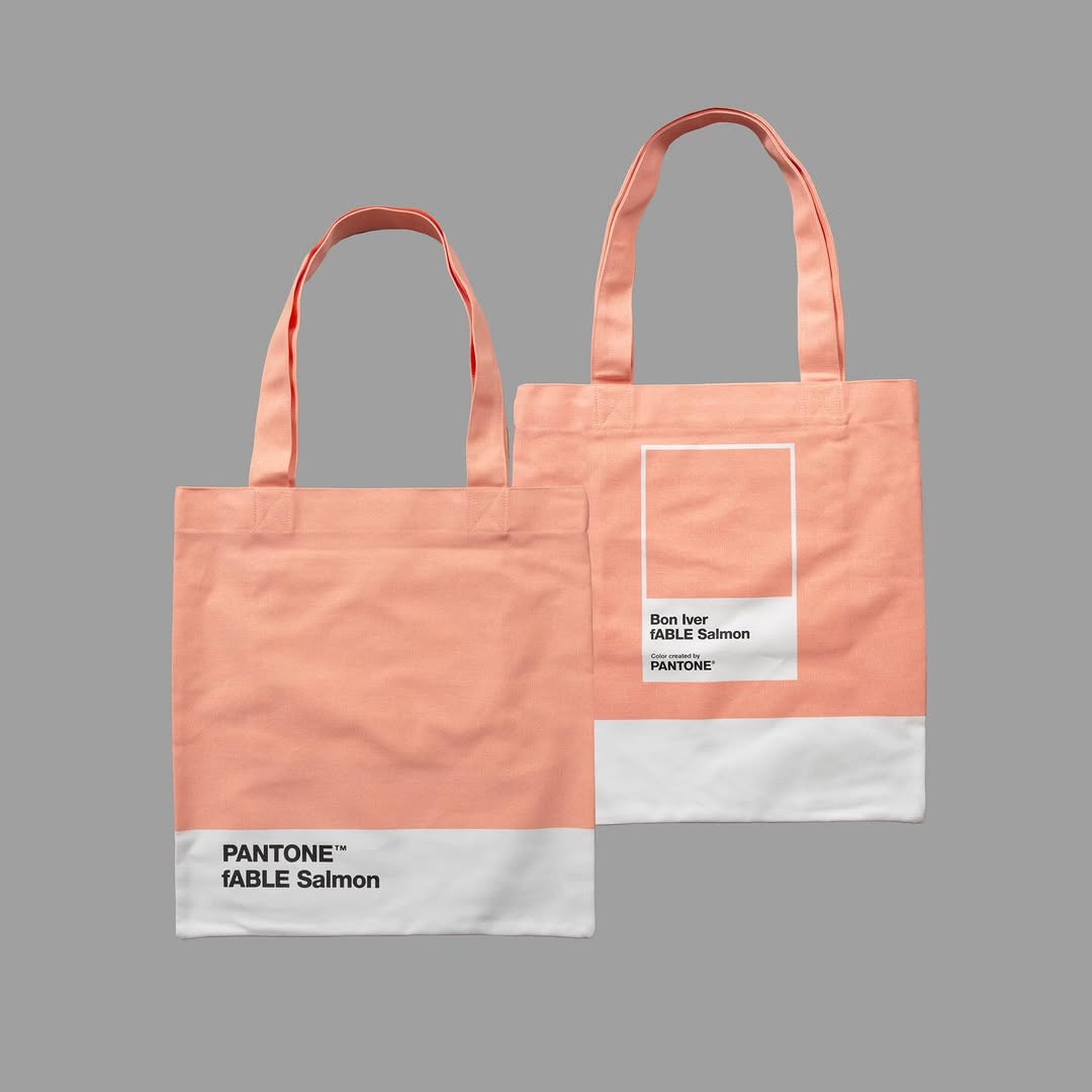Rafa_kninja's tweet photo. As part of Bon Iver’s collaboration with  on fABLE Salmon, @ created limited-edition merch items reflecting the color that symbolized ‘SABLE, fABLE’.

Order early before they’re gone; link in bio. https://t.co/L1Xk6tpB8Q