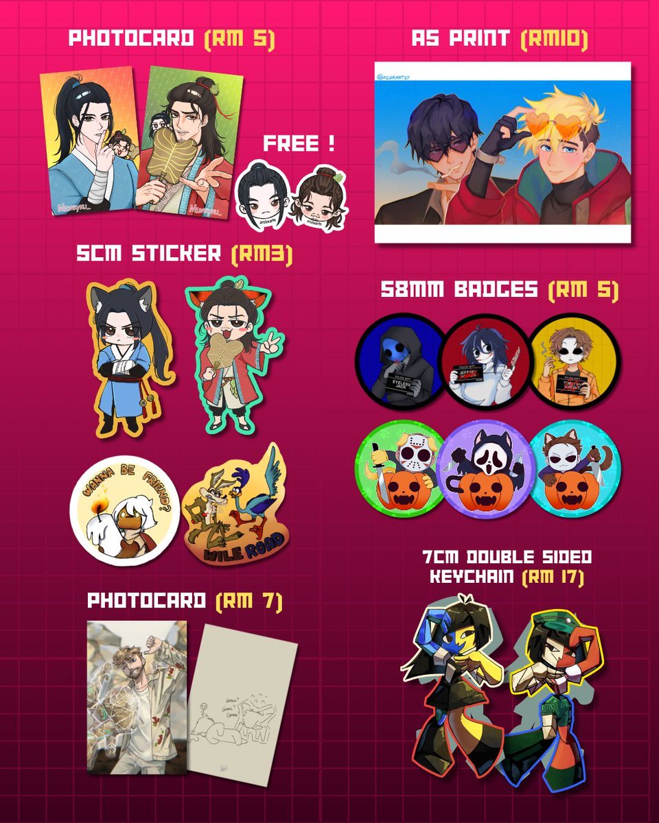 M1KA_4841's tweet photo. quanbin pcs and stickers for #AnimeFestplus ! 
( •̀ ω •́ )✧ https://t.co/1vrPh1EJ9J