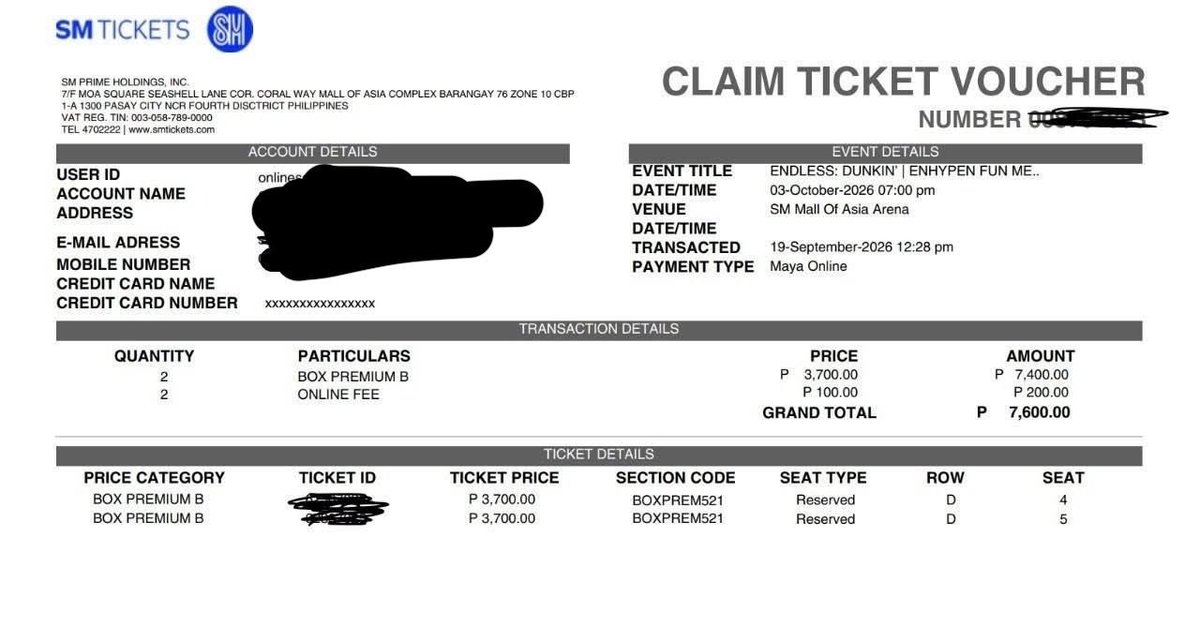 mae4minn's tweet photo. wts lfb ph !

Enhypen Dunkin Endless Funmeet  
- box prem || 2 tickets adjacent
- 251 | row d | seat 4&amp;5
👉🏻 ₱3.8k each pay as you mine only ! 👈🏻

please dm for sure buyer !

# engene fanmeet bliss shopee fansign https://t.co/CBXXMAiwV9