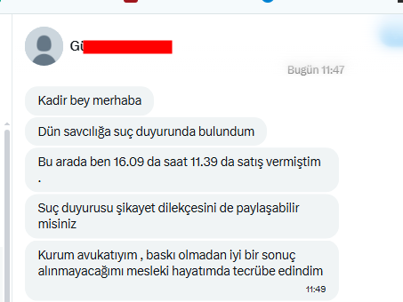 kadirturokozdmr's tweet photo. Arkadaşlar özelden bir mağdur yatırımcı arkadaşımız biraz önce savcılığa sunacağı bir dilekçeyi örnek olması açısından benimle paylaşıp takipçilerimle paylamam için ricada bulundu.  
Dilekçe ektedir.

T.C.
İSTANBUL CUMHURİYET BAŞSAVCILIĞINA

ŞİKÂYET EDEN :
Ad Soyad:
T.C. Kimlik No:
Adres:
Telefon:
ŞÜPHELİLER : TERA Portföy Yönetimi A.Ş. bünyesinde THF’nin yönetiminden sorumlu fon yöneticileri, virman yoluyla payları devreden kişiler, ilgili şirketlerin yetkilileri ve diğer sorumlular.
KONU : VİRMAN İŞLEMLERİYLE FONA AKTARILAN PAYLARIN BEDELLERİ ÜZERİNDEN FON YATIRIMCILARININ DOLANDIRILMASI VE SUÇTAN ELDE EDİLEN BEDELLERİN FONA İADESİ İSTEMİDİR.
AÇIKLAMALAR
1. 14.09.2026–16.09.2026 tarihleri arasında yalnızca üç gün içerisinde THF’ye 21,8 milyar TL’yi aşan KTLEV, OZATD, TERA, TEHOL, ATATR ve BIGEN payı virman yoluyla aktarılmıştır. Aynı süreçte fonun VİOP pozisyonu yaklaşık %15’ten %0,2’ye düşürülmüştür.
2. Söz konusu paylar, gerçek ekonomik değerlerinin yaklaşık 100 katına kadar şişirilmiş bedeller üzerinden fona aktarılmış; virman işlemlerinin gerçekleştirildiği günlerde dahi bu paylar Borsa İstanbul’da taban fiyatlardan işlem görmüştür. Buna rağmen söz konusu payların milyarlarca liralık işlem bedelleri THF’nin, dolayısıyla doğrudan fon yatırımcılarının malvarlığından karşılanmıştır.
3.  Bu işlemler münferit veya olağan bir fon yatırımı değildir. Payları devreden kişiler, ilgili şirketlerin yetkilileri ve THF’nin yönetiminden sorumlu fon yöneticileri birlikte ve koordineli hareket ederek fon yatırımcılarının parasını devredenlerin menfaatine aktarmış ve dolandırıcılık suçunu işlemişlerdir. Virman bedellerinin fon malvarlığından karşılanması suretiyle devredenlere milyarlarca liralık menfaat sağlanırken, aynı tutarda ekonomik zarar fon yatırımcılarına yüklenmiştir.
4. Dolandırıcılık kastını ve işlemlerin gerçek amacını ortaya koyan bir diğer husus, 16.09.2026 tarihinde THF’nin katılma payı iade ödemelerinde temerrüde düşmesine rağmen aynı gün 2,12 milyar TL tutarında ATATR ve BIGEN payı almasıdır. Fon yatırımcılarına ödeme yapılmazken aynı gün milyarlarca liralık pay bedelinin devredenlere aktarılması, fon parasının yatırımcıların menfaatine değil, payları devredenlerin menfaatine kullanıldığını açıkça göstermektedir.
5. BU KAPSAMDA,  İLGİLİ ŞİRKETLERİN MALVARLIKLARININ, SUÇTAN ELDE EDİLEN BEDELLERİN KAÇIRILMASINI VE FON YATIRIMCILARININ ZARARININ DAHA DA BÜYÜTÜLMESİNİ ÖNLEMEK AMACIYLA TAMAMINA EL KONULMASI GEREKMEKTEDİR.
SONUÇ VE İSTEM :Yukarıda açıklanan nedenlerle;
1-FON YATIRIMCILARININ PARASINI VİRMAN İŞLEMLERİ YOLUYLA PAYLARI DEVREDEN KİŞİ VE ŞİRKETLERE AKTARARAK DOLANDIRICILIK SUÇUNU İŞLEYEN TÜM SORUMLULARIN CEZALANDIRILMASINA,
2-VİRMAN İŞLEMLERİ KAPSAMINDA FON MALVARLIĞINDAN DEVREDENLERE AKTARILAN VE SUÇTAN ELDE EDİLEN BEDELLERİN FONA VE FON YATIRIMCILARINA İADE EDİLMESİNE,

İLGİLİ ŞİRKETLERİN TÜM MALVARLIKLARINA EL KONULMASINA karar verilmesini saygılarımla arz ve talep ederim.