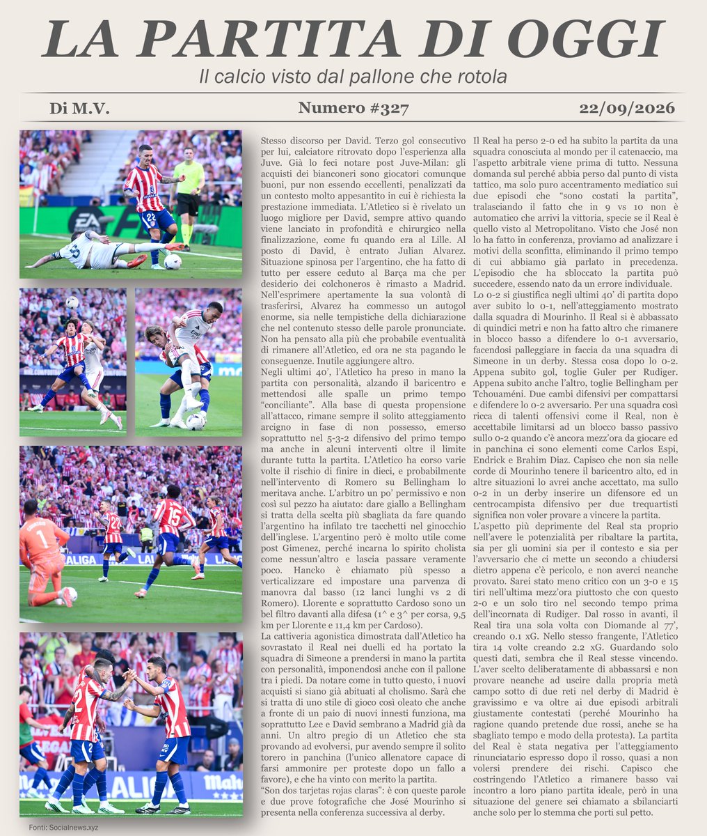 MV_05_'s tweet photo. ...problema del #RealMadrid non è l'arbitro, ma non riuscire a rendersi pericoloso davanti pur avendo una squadra fortissima. Il teatrino è solo per distrarre. L'#AtleticoMadrid ne approfitta grazie anche ai nuovi acquisti già ben integrati. #LALIGAEASPORTS #AtletiRealMadrid https://t.co/NyEZ0otGMG