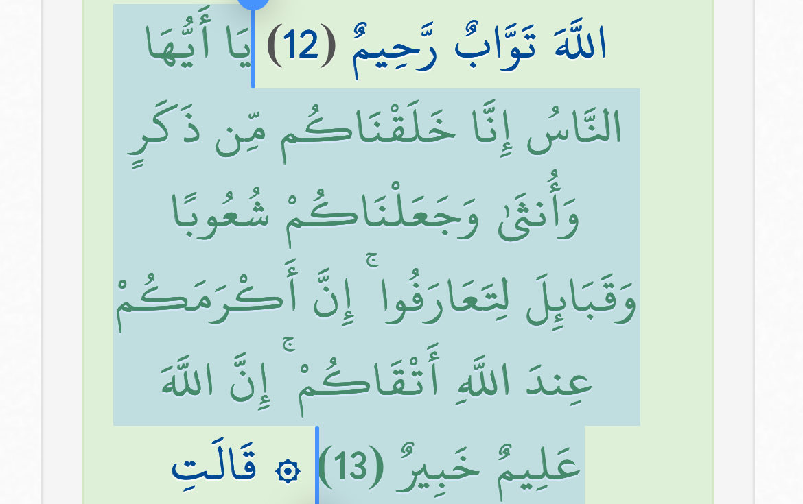 rbcuq's tweet photo. @roze_ip @jstyazan @sullboutme لا تاخذ قول من النبي عليه الصلاة والسلام حجّه لقولك القبيح 
عندما نرى سيرته عليه الصلاة والسلام نرى أن هناك عدد ليس بهيّن من الصحابه كانوا عبيد ومنهم مؤذن الرسول بلال بن رباح، وايضاً هناك عدد كبير منهم ليسوا بعرب منهم سلمان الفارس، رضي الله عنهم 
وانظر هداك الله للآية والحديثيْن https://t.co/QypbyRrLbt