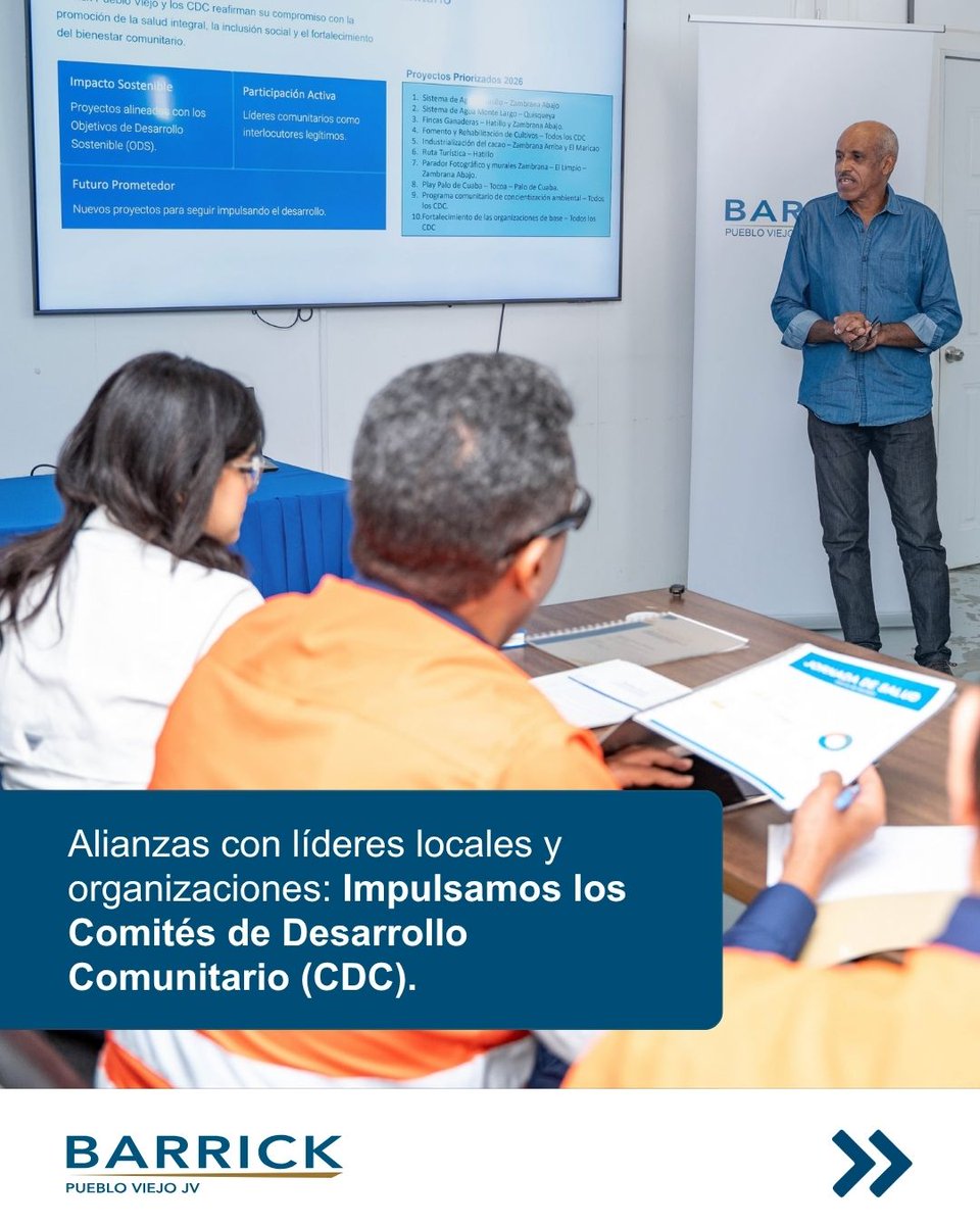 BarrickRD's tweet photo. Desliza el carrusel y conoce más sobre las iniciativas que desarrollamos para impulsar un crecimiento que genere valor compartido.

#BarrickPuebloViejo 
#Minería 
#DesarrolloSocial https://t.co/8r3V8uNQWr
