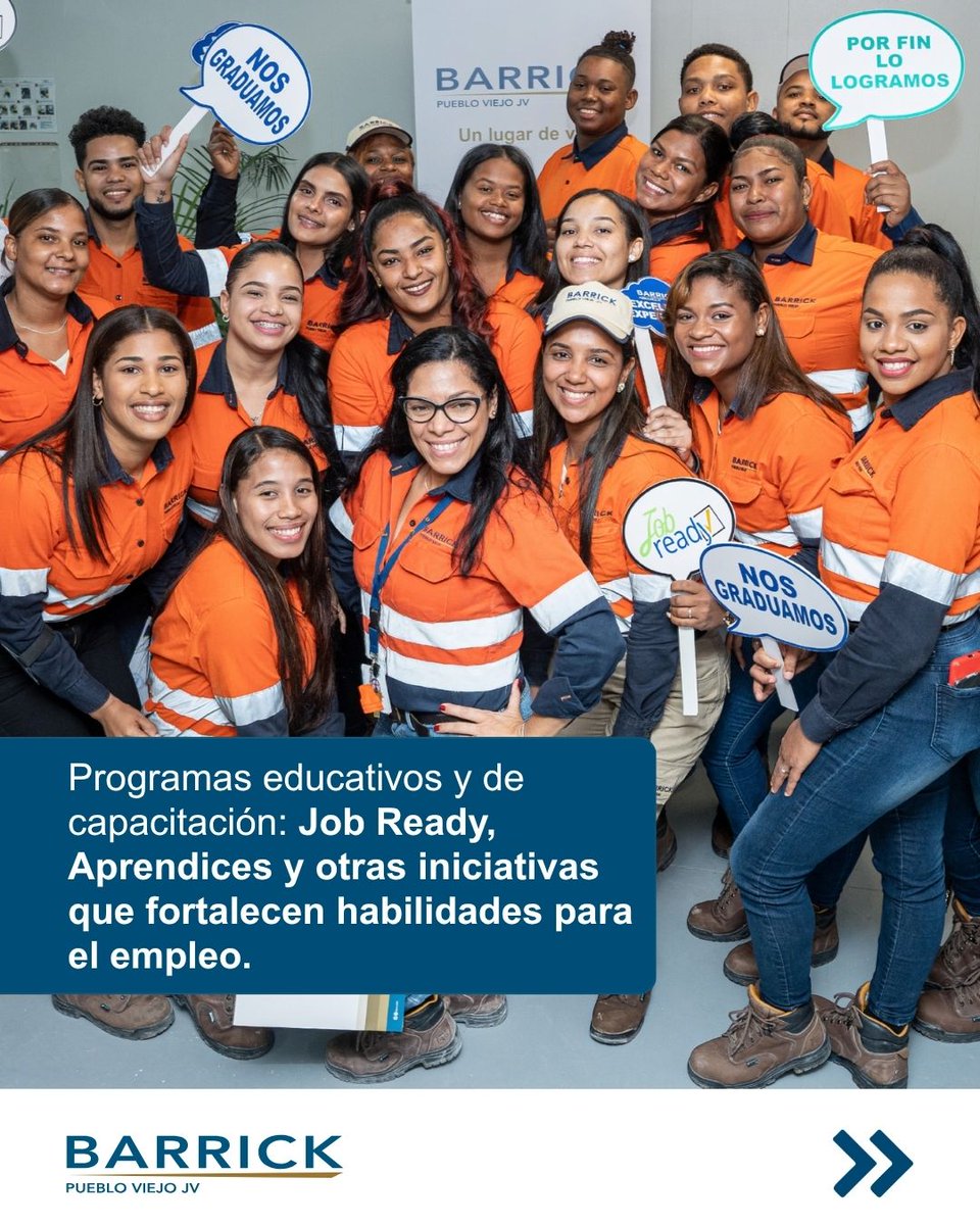 BarrickRD's tweet photo. Desliza el carrusel y conoce más sobre las iniciativas que desarrollamos para impulsar un crecimiento que genere valor compartido.

#BarrickPuebloViejo 
#Minería 
#DesarrolloSocial https://t.co/8r3V8uNQWr