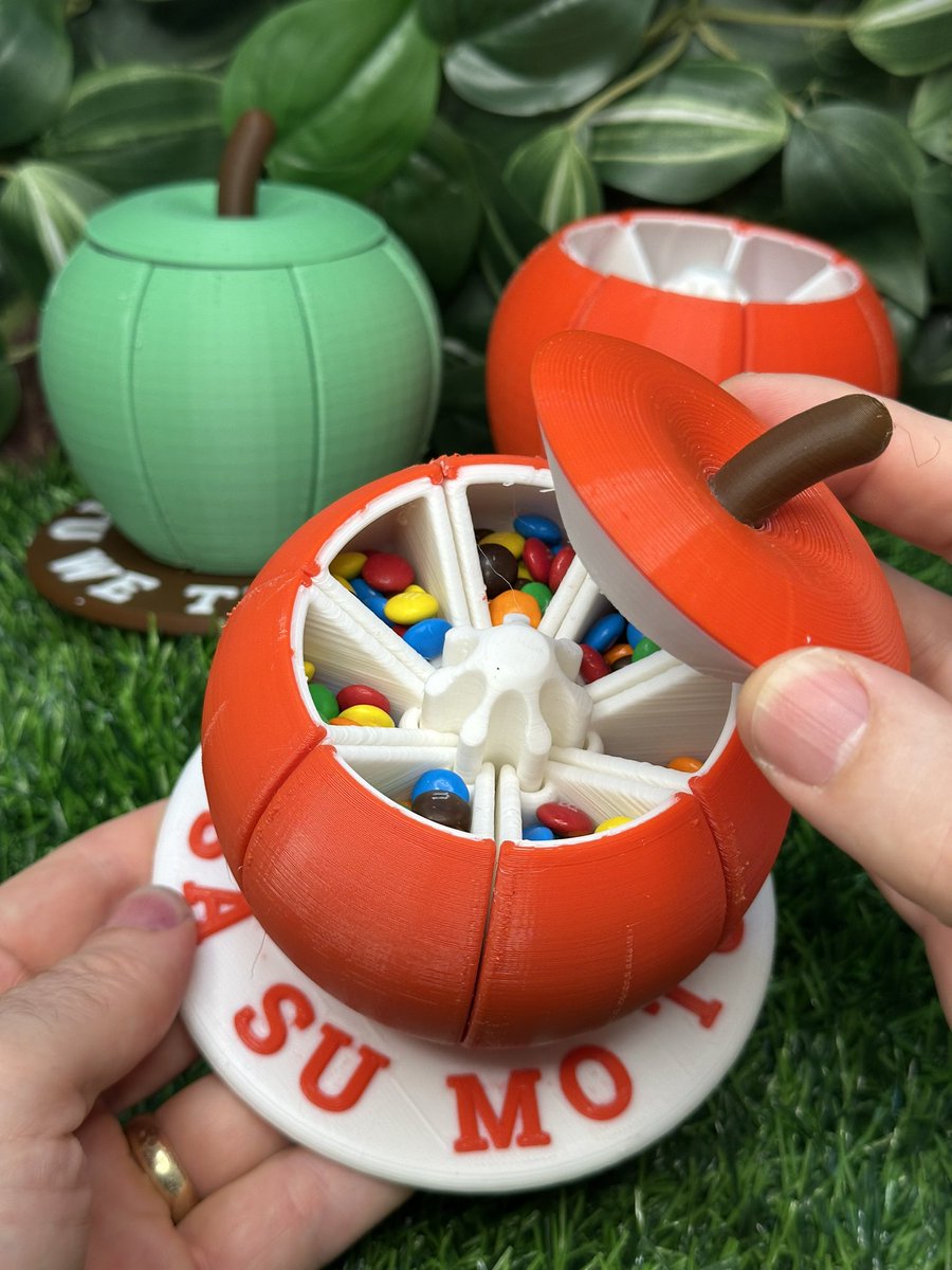 davemakesstuff_'s tweet photo. Apple Pill Box

An apple a day keeps the doctor away! 🍎🍎🍎

Use this whimsical pill box to manage your meds or hide your treats 😋

Printed on my @lulzbot3D TAZ 8

Download from @thangs3D : https://t.co/LSzcJuCO7t

#3dprinting #3dprint #3dprinted #pillbox #apple https://t.co/N0FWDZ7C2o
