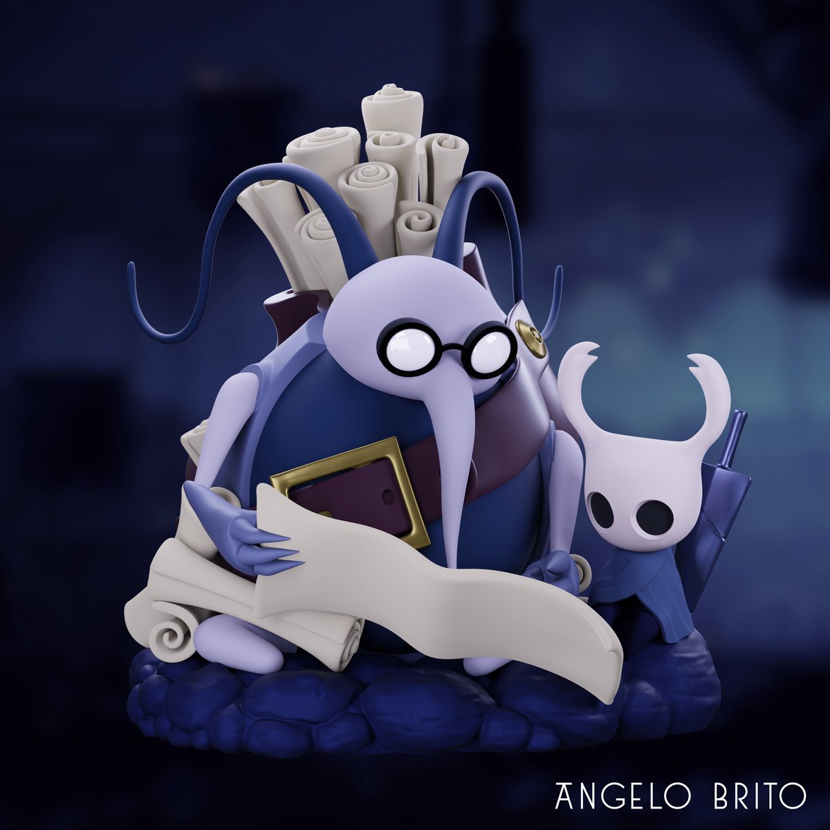 angelobrito3D's tweet photo. 🐜🗺️🕷️
Finally putting everything I’ve learned over the past few years of studying into practice, I’ve completed my first sculpture for 3D printing entirely on my own, without any guides! I hope you like it!
#HollowKnight #Cornifer #TeamCherry #FanArt #3DArt #3D #noia https://t.co/5lOuHlj2vS