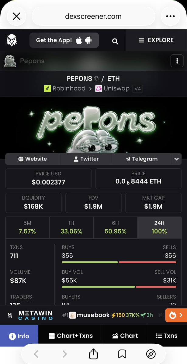 GemsCabal's tweet photo. What i said ! HIGHER MUCH HIGHERRR!

$Pepons on #Robinhood🥶 CABAL

@peponsdotfamily https://t.co/ng2zCEXQdY