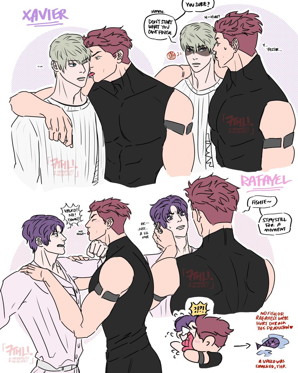 7thli's tweet photo. everyone gets some puppy love 🐺👅💦

#bringvalkoback #valkoisloved #全世界都爱敖尹 #ladsis6 #zayne #xavier #rafayel #sylus #valko https://t.co/8d9SlATaQL