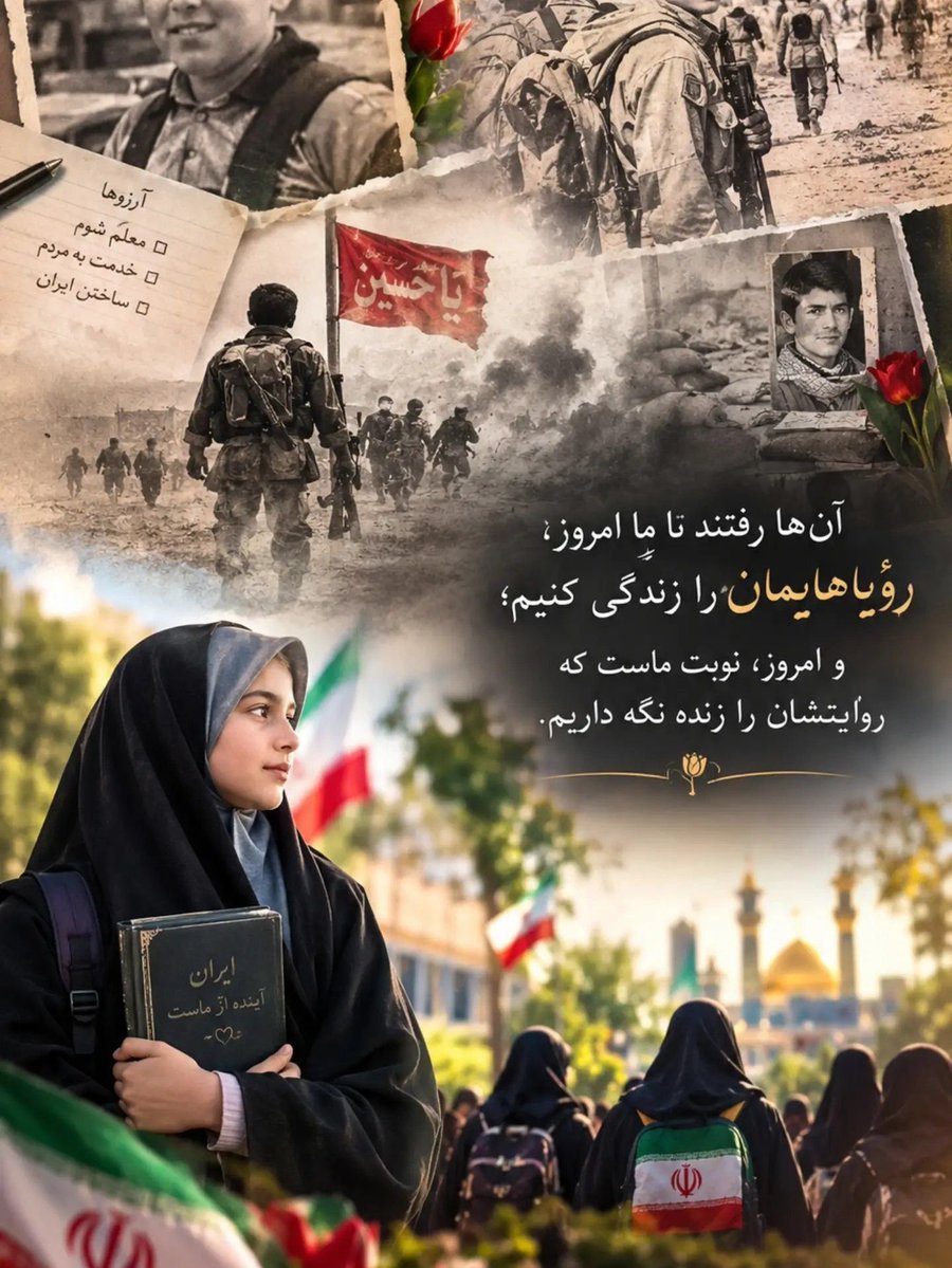 FAlm79271242511's tweet photo. دیروز ایستادگی در برابر جنگ معنا پیدا کرد؛ امروز ایستادگی می‌تواند در قالب تلاش برای پیشرفت، حفظ امید و خدمت به مردم ادامه پیدا کند.
#مهر_مقاومت
 #قله_ایثار https://t.co/2kMwbbtT2M