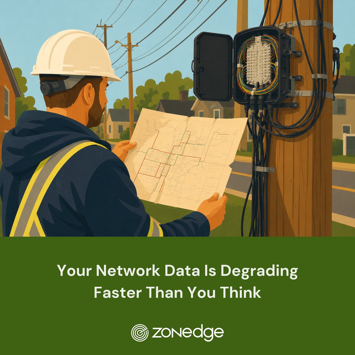 zonedgeinc's tweet photo. Your fiber network changes every day. Your data falls behind. 📉
How do you keep the field and your digital twin in sync?
Link in comments 👇#Zonedge #FiberOptics #TelecomSoftware #GIS #NetworkManagement https://t.co/2wFTQGfTfx