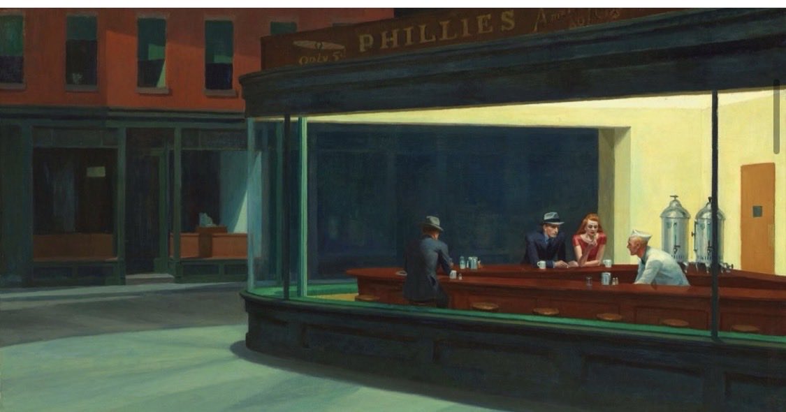eternty888's tweet photo. Sometimes, when I try to communicate with people, I feel as if I am inside one of Edward Hopper’s paintings.

No way out.

There are people, there are conversations, but there is an invisible wall in between. No matter how much you talk, you never truly reach one another. https://t.co/pstzxB12UP
