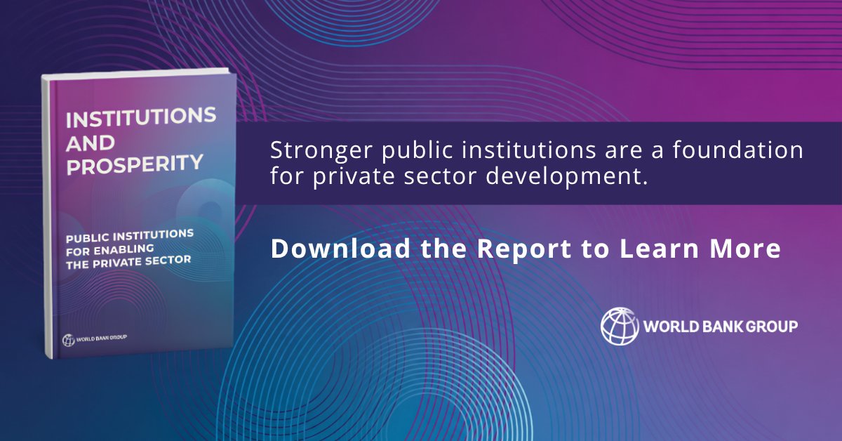 wbg_gov's tweet photo. Firms create jobs, income &amp; innovation but they need a capable public sector to deliver infrastructure &amp; services, maintain safety &amp; establish predictable rules. 

The quality of the public sector directly shapes firms’ costs, risks &amp; opportunities. https://t.co/ZGBSJoVEIZ https://t.co/64gnL1WJKz