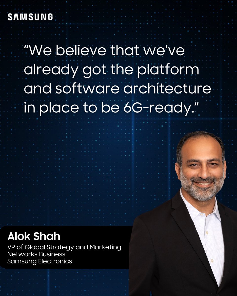 SamsungNetworks's tweet photo. Samsung’s @abshah1234 shares how software-driven #vRAN can give operators greater flexibility as #AI becomes part of the RAN, while helping them to build on their #5G investments as they prepare for #6G, @keithdyer via @TMNmag. https://t.co/oaJV3Me7QL https://t.co/V0UTxAssUP
