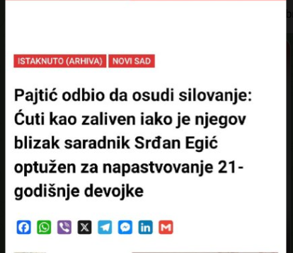guaranica2's tweet photo. @PajticBojan nakazo izdajnička, pored toga što nam je lompar objasnio ko te plaća da li planiraš nekad ovo da osudiš ili ne? https://t.co/TZAdgYjnUO