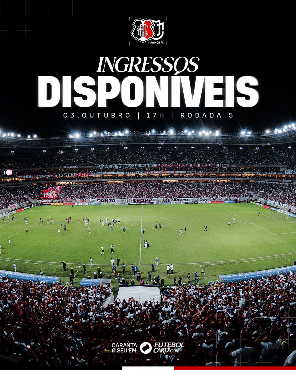 SantaCruzFC's tweet photo. Ingressos disponíveis! 🎟️🐍

Dia 3 de outubro tem mais uma batalha decisiva, e a Nação Coral tem encontro marcado com o Santa. É hora de garantir o seu lugar e fazer a nossa parte nas arquibancadas!

🎟️ Garanta já o seu ingresso e vamos juntos em busca do acesso! 🖤🤍❤️ https://t.co/ZeNY1QMpe5