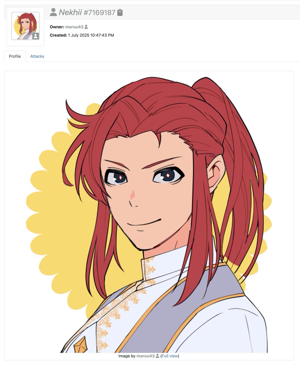 DailyMongoliaOC's tweet photo. Mongolian Original Character of The Day №15: Nekhii #7169187 by maruu43 (https://t.co/Yc9Ww5u6eI)

Short Description (from Art Fight):
✦ The character draws inspiration from the Mongolian steppes.
✦ The second artwork was created on Picrew or https://t.co/p4K3caY8oP, but the character's creator couldn't find the original artist.

📌 Character’s Link: https://t.co/VDNaYtwNy8

Reminder: Please read and follow the artist's permissions and guidelines on Art Fight before attacking the character for Art Fight 2027.
