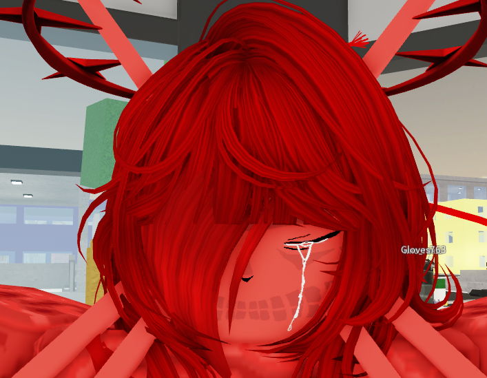 Tylomage1's tweet photo. Made a face for The Crimson God from Limbus canto 10
Really like how it turned out honestly, Works really well when playing Kurourushi for the extra height as well as red theming
https://t.co/FsVqeeiq6i 
If you want it copy + paste the ID into facepainting, just credit me please https://t.co/nGpG8sXsHy