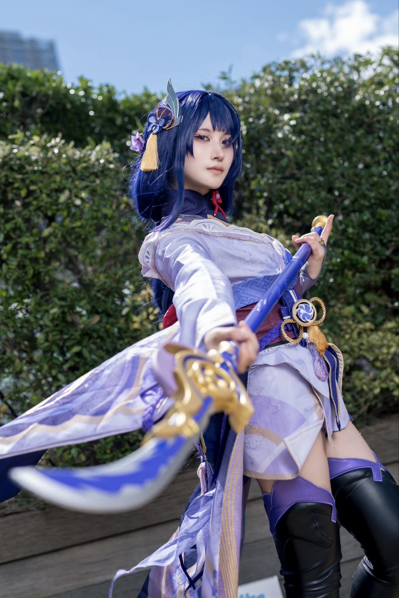 pii_0202's tweet photo. cosplay.
 原神 / 雷電将軍 

 #アコスタ池袋  #池アコ https://t.co/Bhfzyg89VF