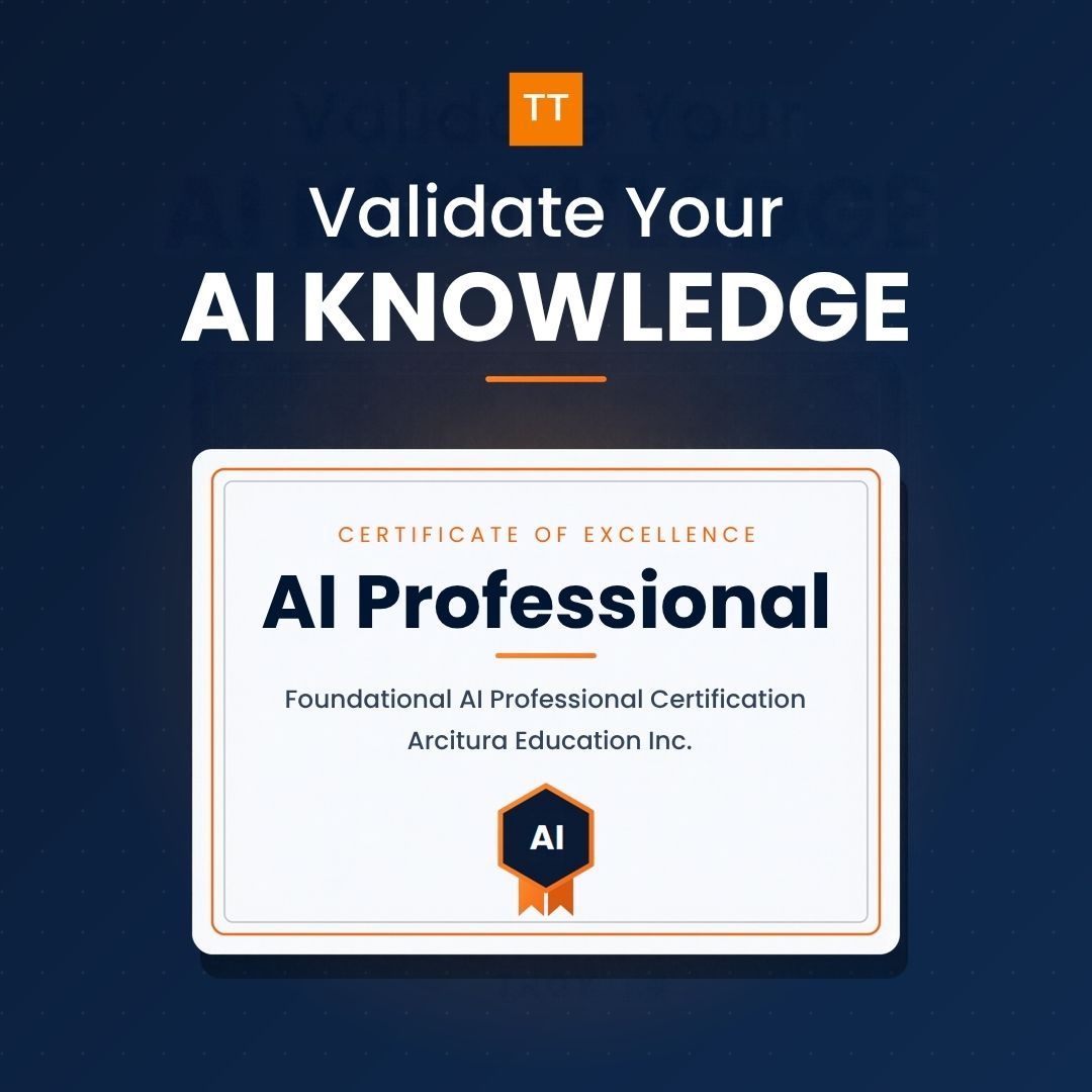 TroytecExam's tweet photo. AI knowledge is becoming a core professional skill, and it helps to have it verified. 🎓
Predictive AI + Generative AI. 90 minutes. No prerequisites.
Practice with TroyTec's Test Engine and PDF.
👉https://t.co/wZt6ucoevZ
#AIProfessional #AICertification #ITCertification https://t.co/xIDOfJheDY