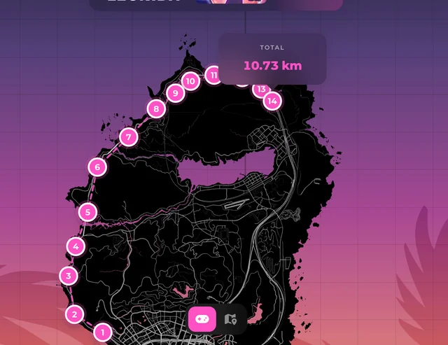 Urban_GTA_6's tweet photo. A drive from just outside Los Santos all the way through Paleto Bay is roughly the same distance as driving across Vice City. 👀 https://t.co/2BgSH0Nlq1