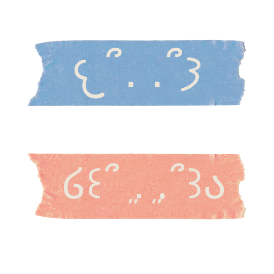 itstinks_'s tweet photo. Kaomoji tape #png 
‐— personal use only 🧷🗒