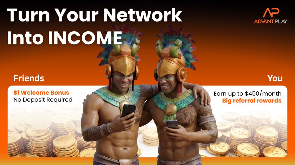 AdvantPlayHQ's tweet photo. Your network has value.

Stop giving it away for free.

10 qualified referrals → $10
25 → $25
50 → $60
150 → $180
250 → $350

Refer. Qualify. Get paid. https://t.co/Rm1DyvEXZX