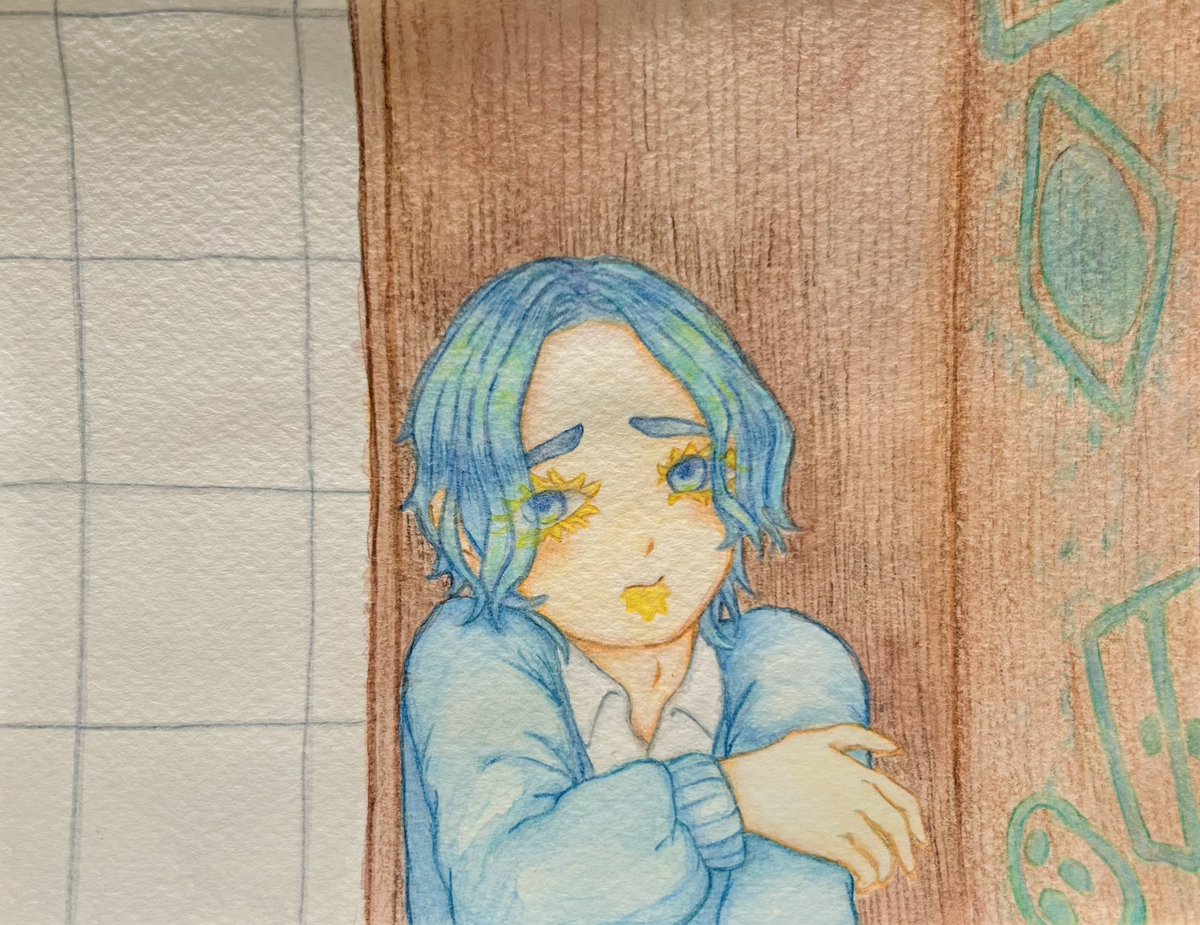 ayuminn6170's tweet photo. 「もーいいよー……。」

擬🟦☀️くん
 #GOB擬人化 https://t.co/DnBhlWQdNK
