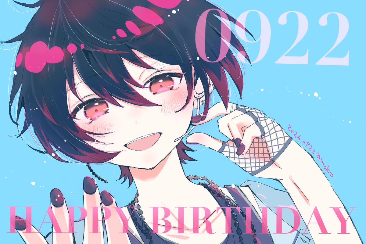 amoko's tweet photo. 🎂🎉🐈‍⬛🌟
#朔間凛月誕生祭2026
#朔間凛月生誕祭2026 https://t.co/FXC9rxYnT7