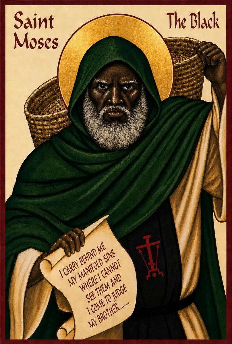 EternalFaithEO's tweet photo. “You fast, but Satan does not eat. You labor fervently, but Satan never sleeps. The only dimension with which you can outperform Satan is by acquiring humility, for Satan has no humility.”

- Saint Moses the Ethiopian https://t.co/EeVmQyAhOP
