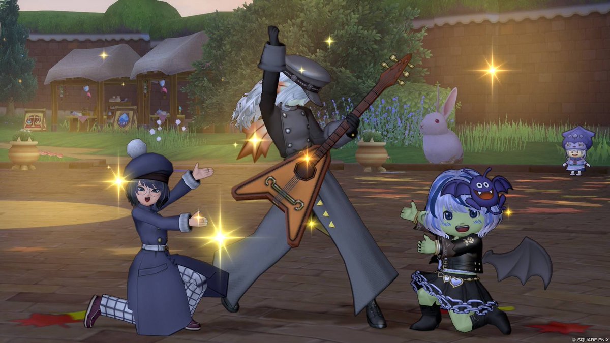 n0217_dqx's tweet photo. 少し前だけど、フレさんがドレアをお披露目してくれた！
私のドレアをイメージしてくれたらしい！
素敵すぎてテンション上がりました🥰

パシャしてたらどんどん集まって、みんなで鬼になりました👹 https://t.co/h997JXUQCW