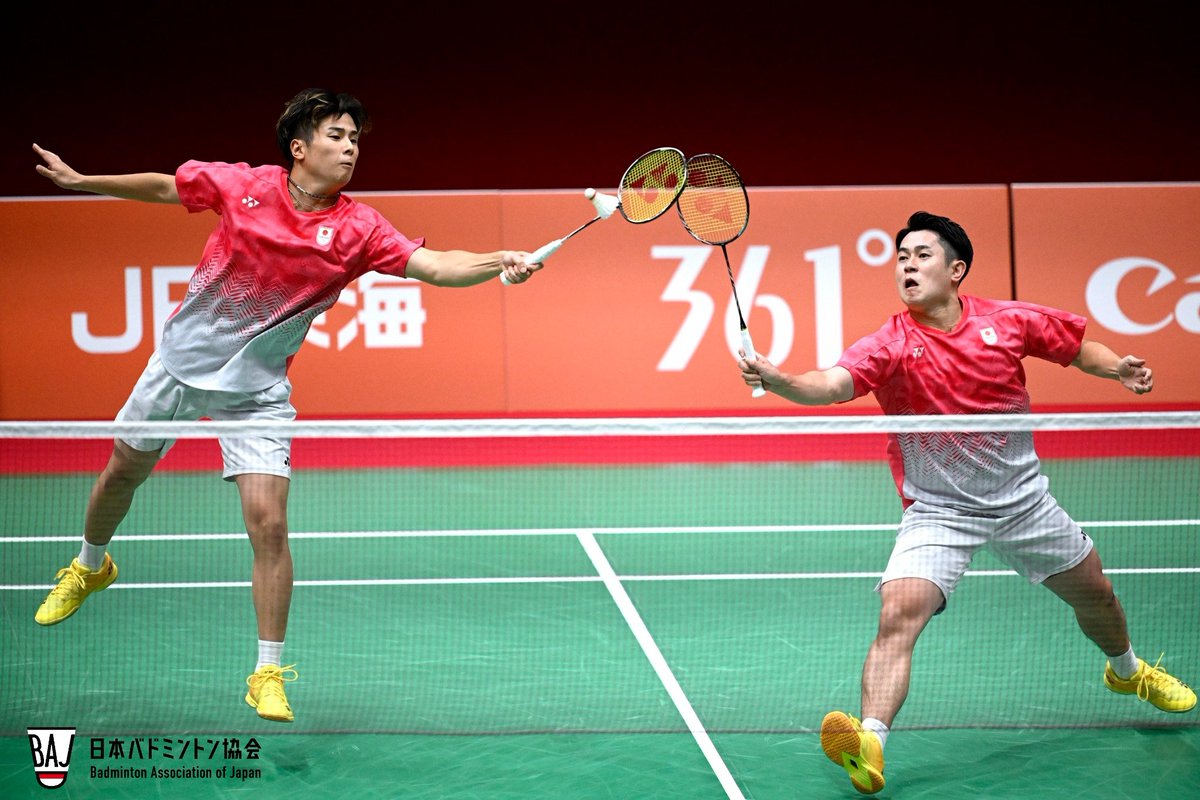 Badminton_BAJ's tweet photo. 【アジア大会（2026愛知・名古屋）】
男子団体戦　準々決勝・結果
インド 3-0 日本 

🏸第一試合
SEN Lakshya 2-1 奈良岡功大
🏸第二試合
RANKIREDDY Satwiksairaj/SHETTY Chirag 2-0 保木卓朗/小林優吾
🏸第三試合
SHETTY Ayush 2-0 渡邉航貴

たくさんの応援ありがとうございました！
個人戦も引き続き応援よろしくお願いします！！

#TEAMJAPAN
#ともに一歩踏み出す勇気を #IPPO
#アジア大会 #バドミントン
@TeamJapan