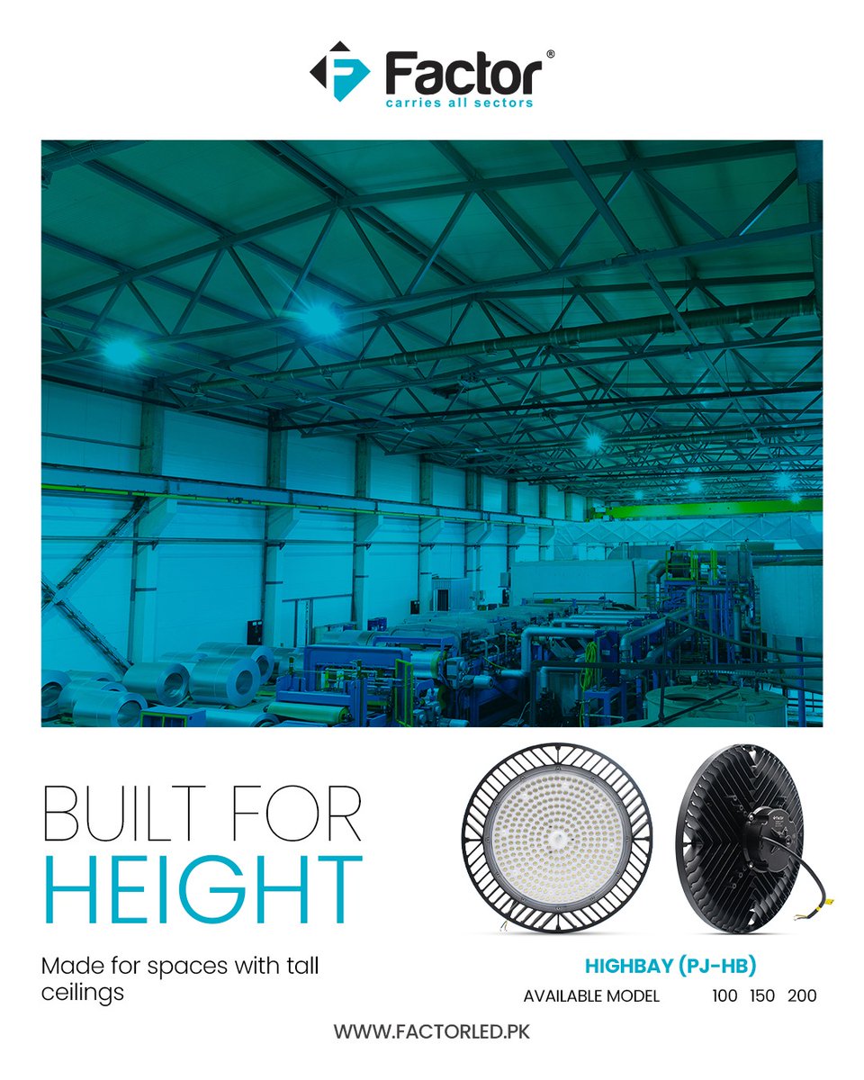 Institu_tional's tweet photo. Not every indoor space is the same height. Not every lighting fixture accounts for that.

Share your ceiling height with us. We will make sure the right model gets specified for your space.

+92 337 9620021
https://t.co/zRsRcY6fqW

#HighbayLighting #InstitutionalSector https://t.co/EoBJtG2sJv