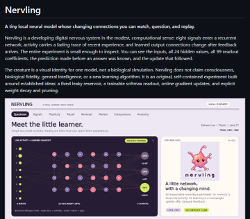 LiXi381m's tweet photo. Known AI dev Toolen (followed by pmarca &amp; repligate) just dropped a new project. 

Its called "Nervling" and its a tiny AI companion that is an advanced version of Jev. 

There is a full Github repo:
https://t.co/D7s9b8ESn7

https://t.co/FFwtwgGKaU https://t.co/E82sFSu2uJ