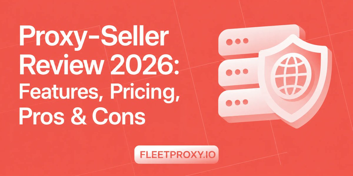 fleetproxy's tweet photo. Proxy-Seller review, 2026

Better value than Bright Data and Oxylabs? On IPv6, ISP and dedicated datacenter, clearly yes. On residential and mobile, merely competitive. We scored it product by product.

→ https://t.co/viDx6g461B

#Proxies #ISPProxies #WebScraping #ProxySeller https://t.co/PZzeBTMoNn