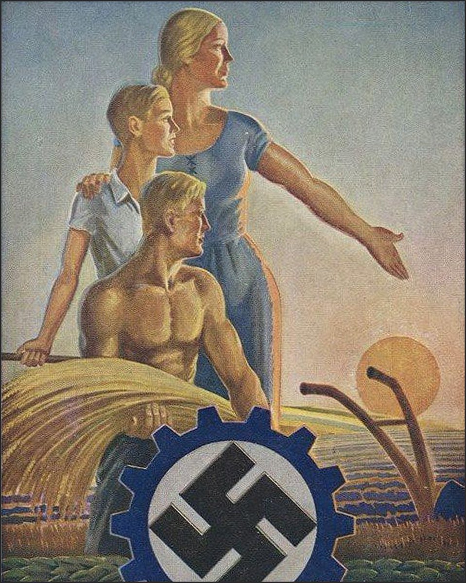 EinVolkskrieg's tweet photo. "Once we let self-interest become the ruler of a people, the bonds of social order are broken. When man focuses on chasing his own happiness, he falls from Heaven straight to Hell."

— Adolf Hitler https://t.co/prkPfiugiN