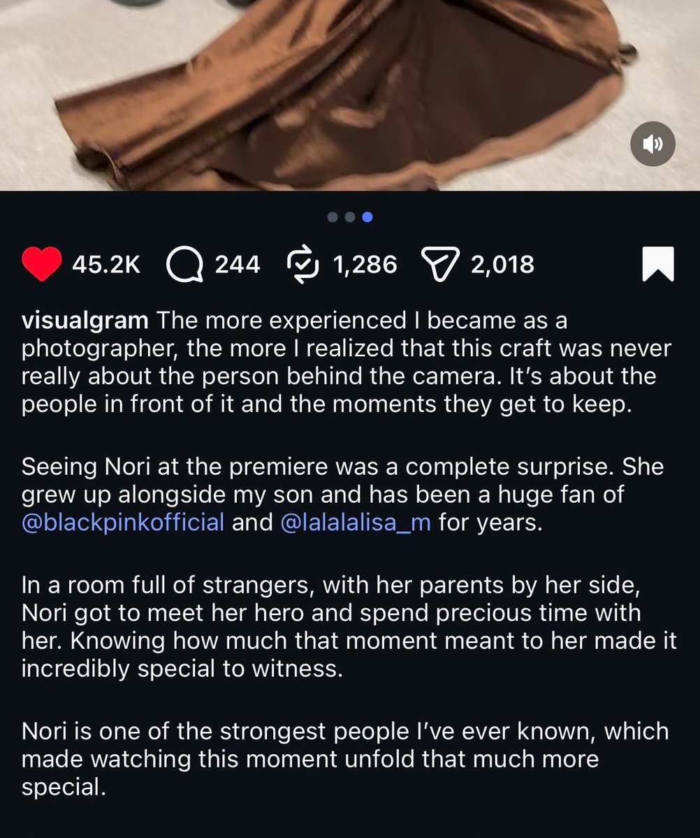 lalybich's tweet photo. The child’s own father posted the video, and they were literally so happy to meet Lisa during her documentary debut. Imagine using a happy kid’s moment to fuel your fanwars. Leave kids out of this. https://t.co/vmCJOmgl50 https://t.co/hwviUn3Rl0