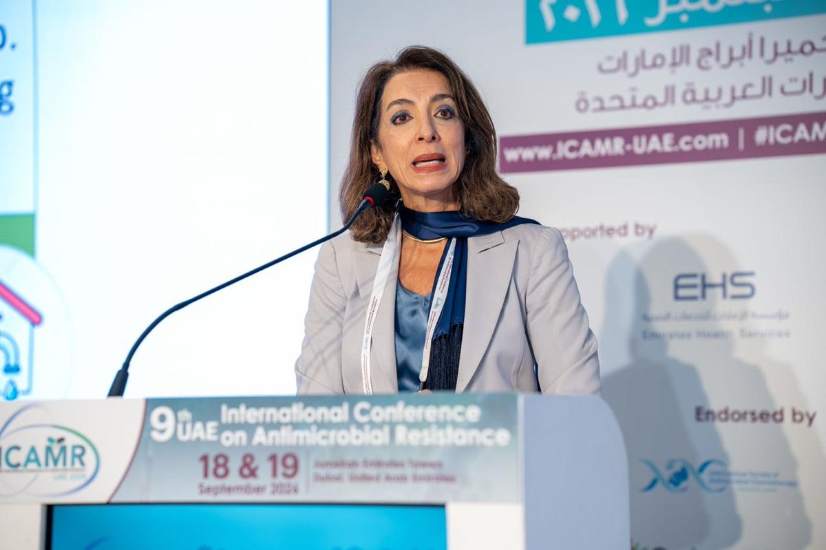 ISAC_world's tweet photo. ISAC President Prof. Souha Kanj recently participated in #ICAMR in Dubai, an ISAC-endorsed event.

Prof. Kanj delivered three talks covering infection control in CRE, fungal outbreaks and novel antibiotics for MDR Gram-negative bacteria.

#AMR #InfectiousDiseases #ISAC https://t.co/302FVnFcGZ