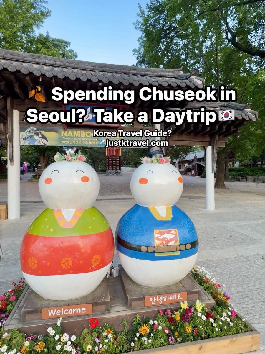 POVKOREA8's tweet photo. 🍂 SPENDING CHUSEOK IN SEOUL? TAKE A DAY TRIP! 🇰🇷

More Daytrip Ideas?
Explore here✔️
https://t.co/dBo6czqXQi

#ChuseokInKorea #KoreaDayTrips #KoreaTravel https://t.co/75cbVtJE9U