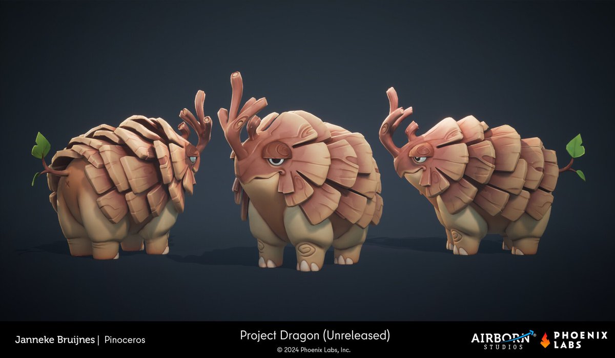EverhavenWorld's tweet photo. A Pinoceros. Young ones were one of the pets planned for #Everhaven. #ProjectDragon #BringBackProjectDragon #cancelledgames #fantasygames #cozygames #conceptart #3Dmodels #3Dart

#2Dart by @FromHappyRock
3D model by @janekje: https://t.co/XRe9nCMMZn https://t.co/g2xAGaxVfC