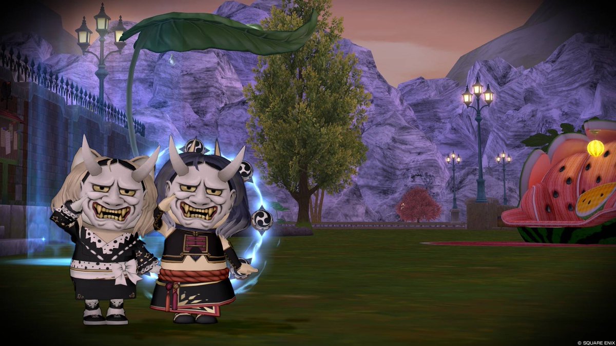 n0217_dqx's tweet photo. プクになってチムクエ！
鬼でドルボに乗るのはシュールで面白かった🤭
お面つけたまま、イベントに行ったら圧がすごかったです。 https://t.co/5rwNMB9VtP