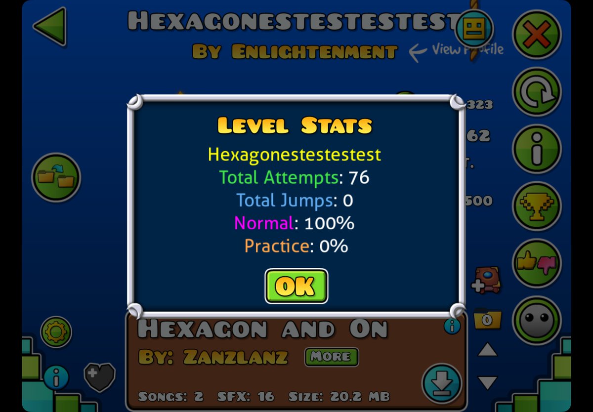 kimgeonusw's tweet photo. My first clear extreme demon level https://t.co/PTUq8Sxpgr