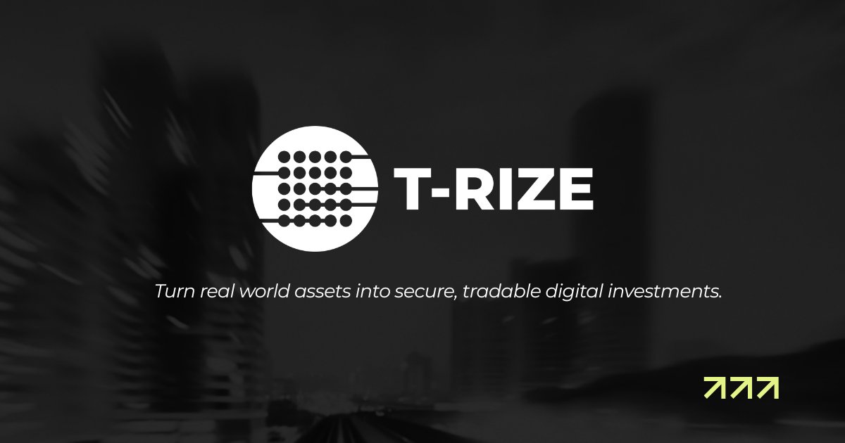 SamuelP1627031's tweet photo. We know what tokenization means.

 But here's a question:
When T-RIZE talks about tokenizing real-world assets, what exactly is being turned into a token? 👀 https://t.co/QeS7miDbNG