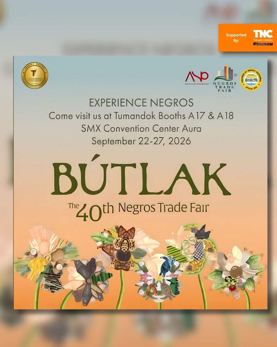 tnc_now's tweet photo. ✨ TODAY IS THE DAY!

BÚTLAK: The 40th Negros Trade Fair is officially open! 🇵🇭

Experience the best of Negros—from food and fashion to art, crafts, and proudly made local products.

#TumandokCrafts #40thNegrosTradeFair #Butlak #TNCnow #SupportLocal #FilipinoCraftsmanship https://t.co/XeJE6lotML
