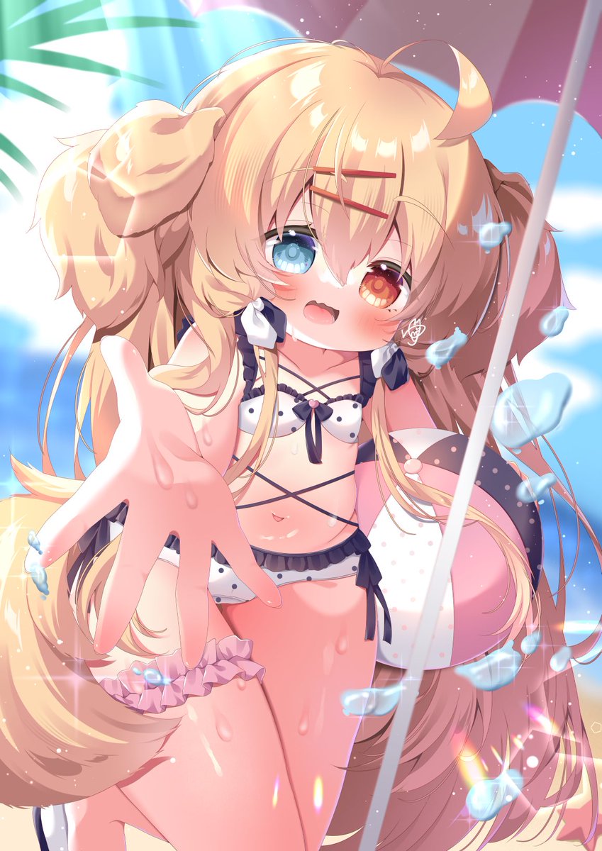 yuyumaru_030's tweet photo. 「こっちに来て一緒にあそぼ！！」
以前のビキニ差分です♡♡ https://t.co/ssY0x72Dfc