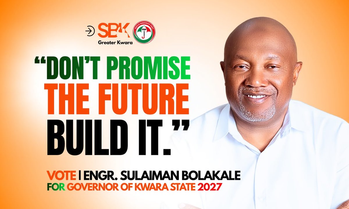 Horllamyday's tweet photo. Don’t just wait for tomorrow, let’s build it together. The future belongs to leaders who deliver, not empty promises. Engr Kale Kawu inspires confidence with a vision focused on progress, unity and results for Kwara. 

#SBK2027 #KawuFawenu #KawuFawenu2027 https://t.co/DEBKHZn1Lv