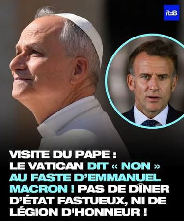 LouFrance75's tweet photo. 🚨Le pape dit NON à Macron surtout, qui, vexé, refuse d'assister au discours du Pape Léon XIV.

NON NON NON
👉Macron espérait entrer seul avec Léon XIV à l’intérieur de Notre-Dame de Paris
👉Garde républicaine et tambours pour l’accueil du 25 septembre
👉Remise de la grand-croix de la Légion d’honneur 
👉Déjeuner ou dîner d’État en présence du chef de l’État.

Léon XIV doit loger et prendre ses repas à la nonciature apostolique de Paris.

Macron est🤏🤏🤏