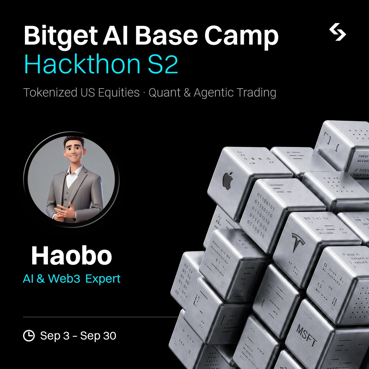 Bitget_AI's tweet photo. Judges backing Hackathon S2 @alibaba_cloud × @Alibaba_Qwen

Tokenized US stocks can trade 24/7. Your Agent needs a brain that keeps up — that's what Qwen brings to the build.

Token subsidies are available for builders using Qwen in their Agent stack. Apply through the independent credit form below.

Build with Qwen. Put your Agent to the test 👉
 https://t.co/JULlUGSjrT