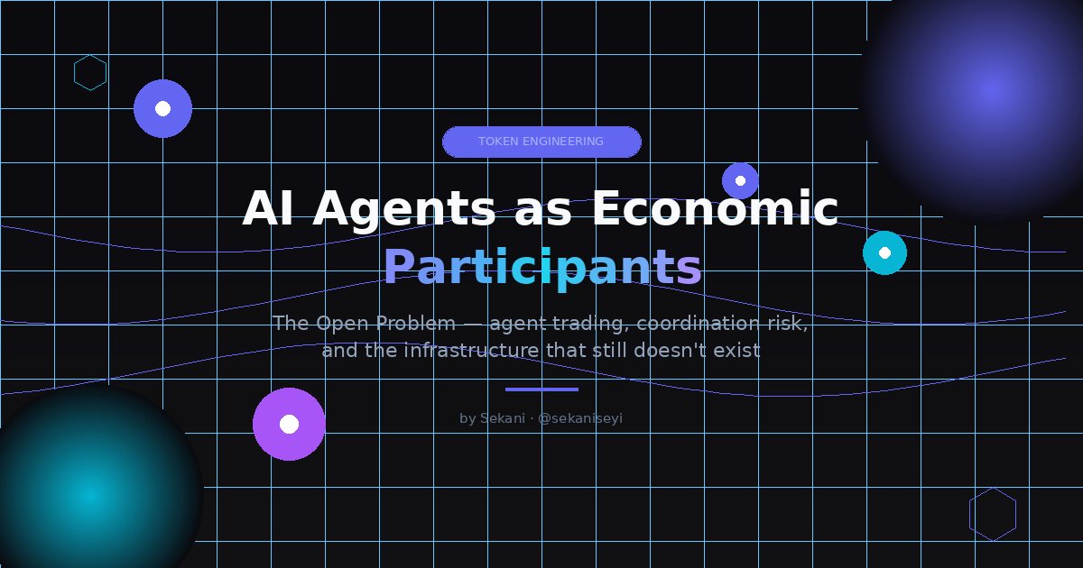 sekaniseyi's tweet photo. AI agents in crypto aren't just LLM chatbots anymore. 

They literally have bank accounts now. 

We have bots trading DeFi 24/7 with zero human oversight, and the infrastructure shift is moving faster than anyone is admitting. 

A 🧵. https://t.co/mpGYVX9J0y