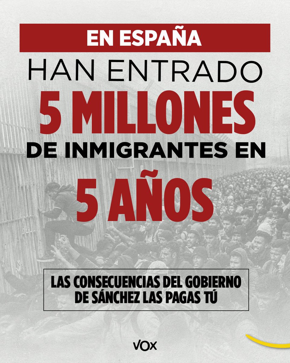 vox_es's tweet photo. Las consecuencias del gobierno de Sánchez las pagas TÚ. https://t.co/FP5rA5zxZZ
