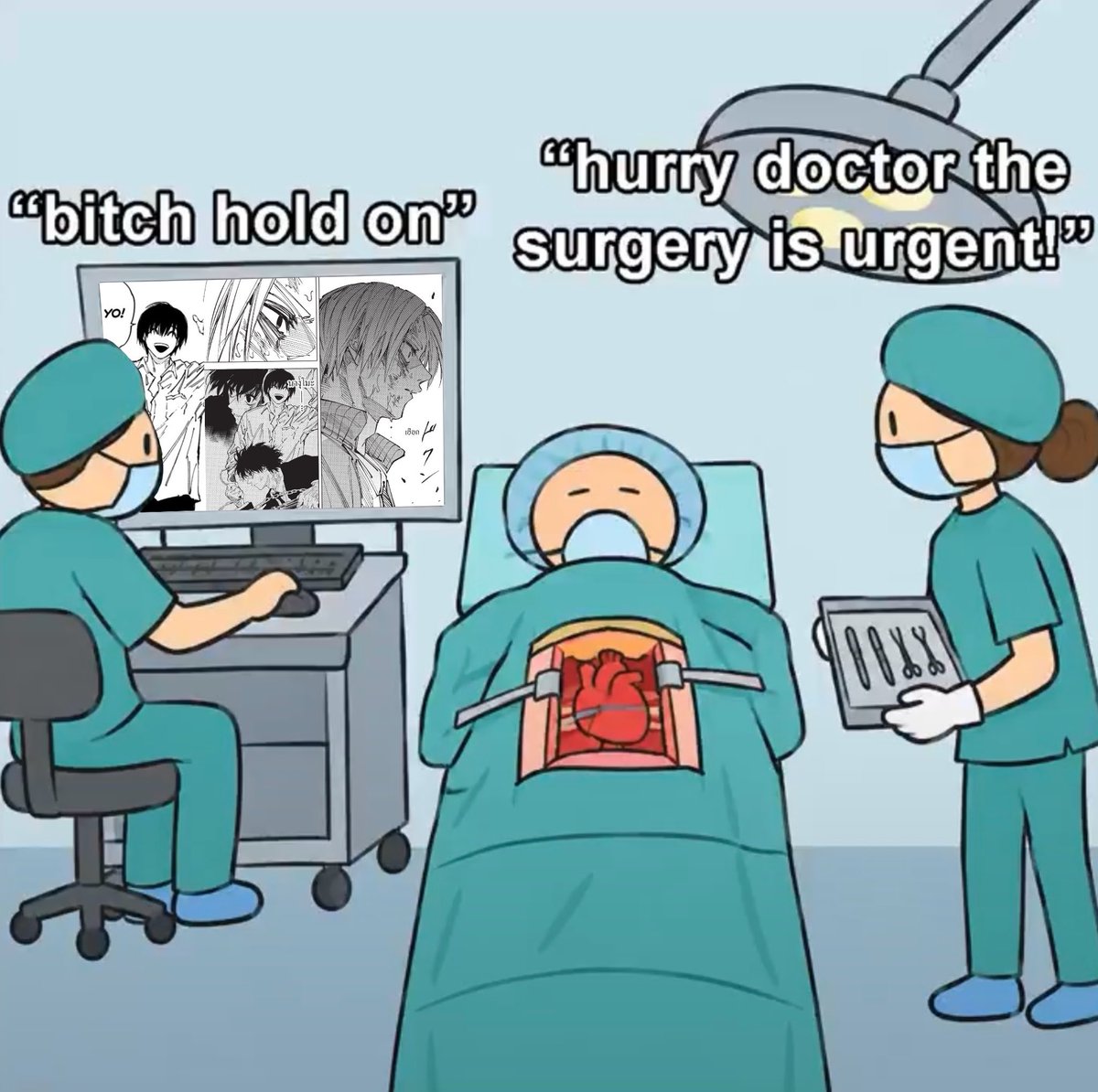 pieinblue's tweet photo. pov: เปน surgery ในแมพโรงบาลเมเปิ้ล https://t.co/H4n3QEtmLe